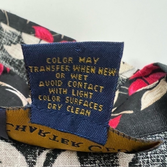 Charter Club Women’s Button Blouse Sz 16 Multi Color Floral Print 100% Linen - Picture 8 of 11